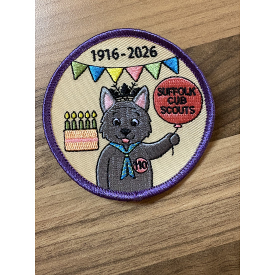 110 Yrs of Suffolk Cubs Badge