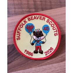 40 Yrs of Suffolk Beavers Badge