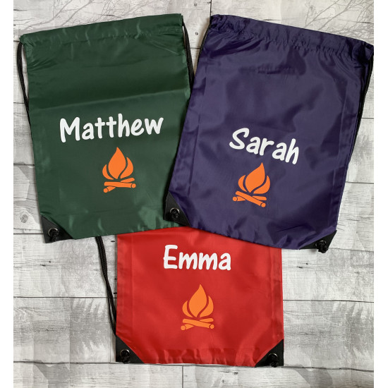Campfire Drawstring Bag