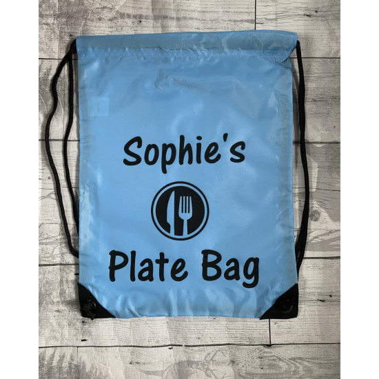 Plate Drawstring Bag