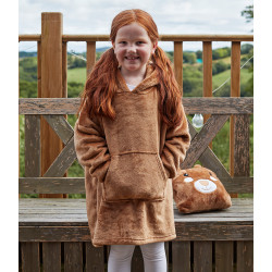 Brand Lab Kids Character Cushion Hooded Blanket