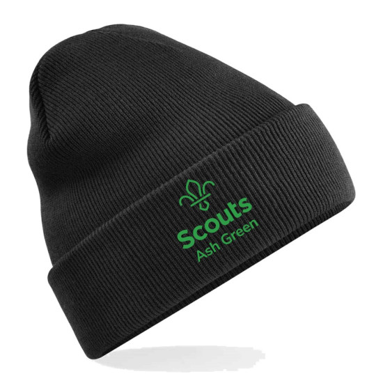 Ash Green Cuffed Beanie