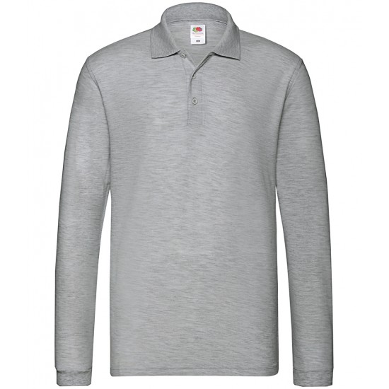 Fruit of the Loom Polo Shirt Long Sleeved