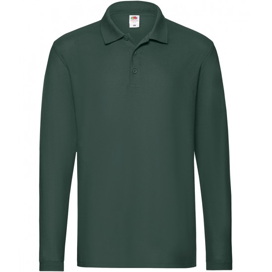 Fruit of the Loom Polo Shirt Long Sleeved