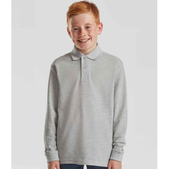 Fruit of the Loom Polo Long Sleeved Child