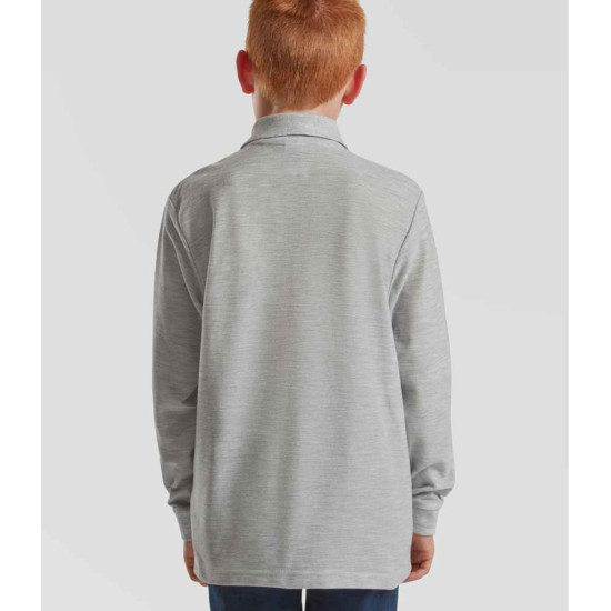 Fruit of the Loom Polo Long Sleeved Child