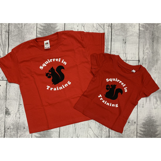 Squirrel in Training Adult T Shirt
