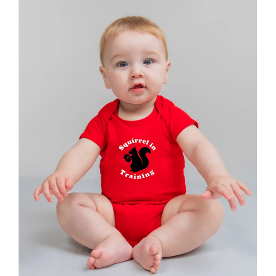 Squirrel in Training Baby Grow
