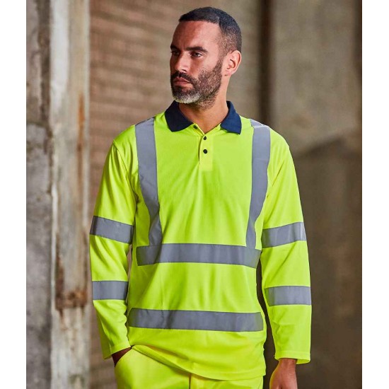 Pro RTX High Visibility Long Sleeve Polo Shirt
